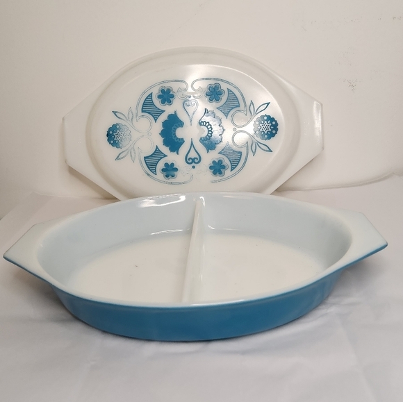 Pyrex Other - Vintage Horizon Blue Pyrex Dish